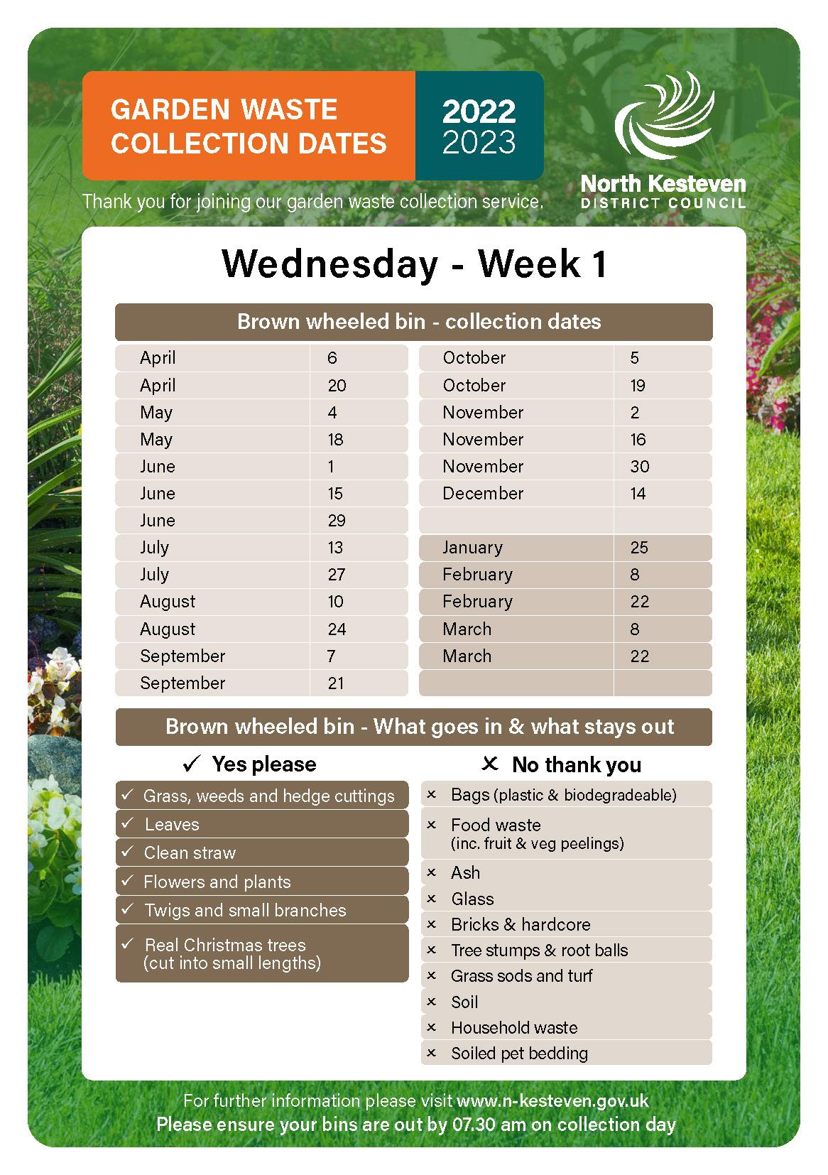 Brown bin week1 Wednesday